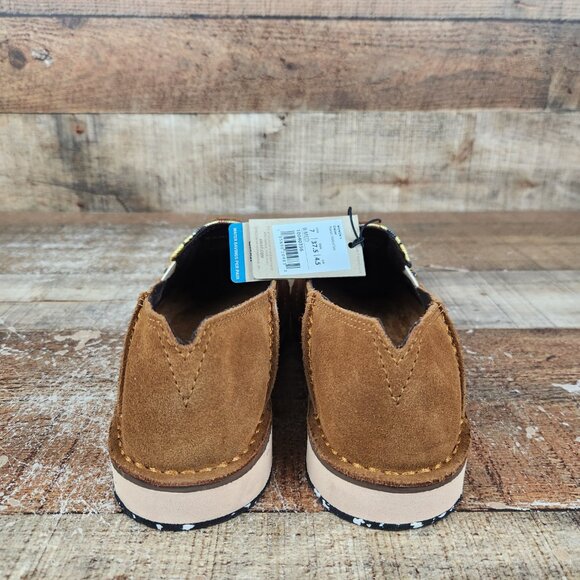 Ariat Cruiser Sunflowers Women's Size 7 Suede Peanut Field of Sun Slip‎ On Flat - Picture 5 of 10